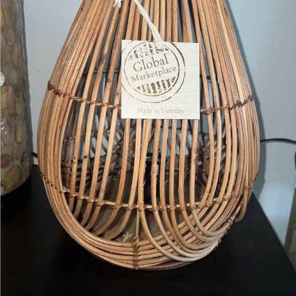 Brown Rattan Lantern - Picture 1 of 4